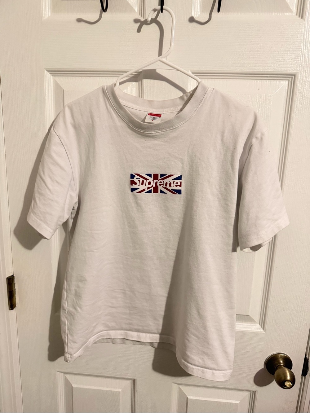 Supreme london union jack box logo tee